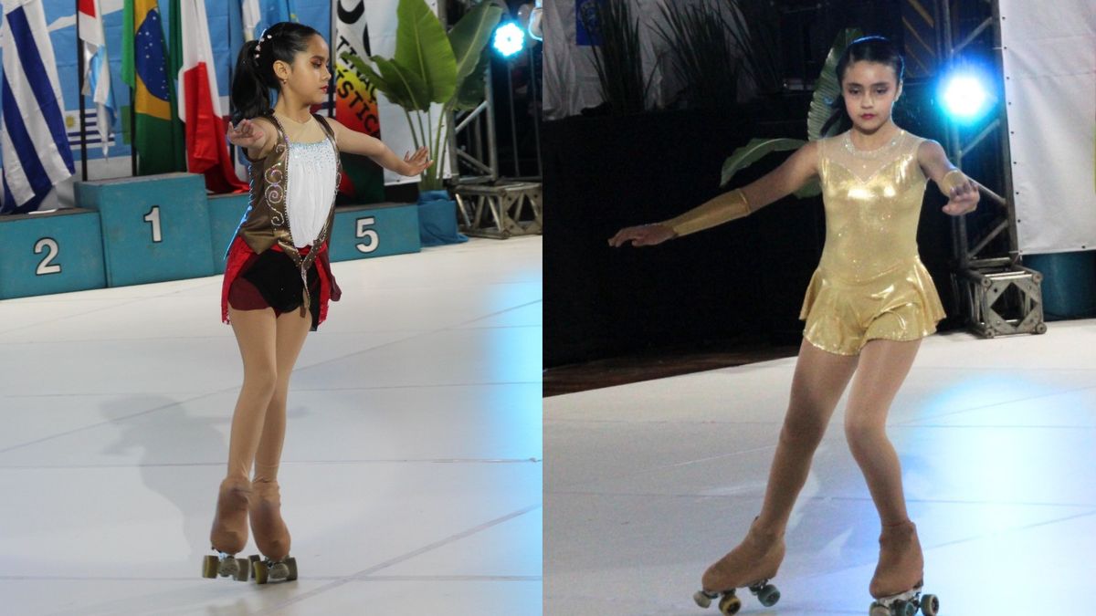 Patinadoras de Antofagasta compiten en Mundial de Patinaje Artístico en Brasil
